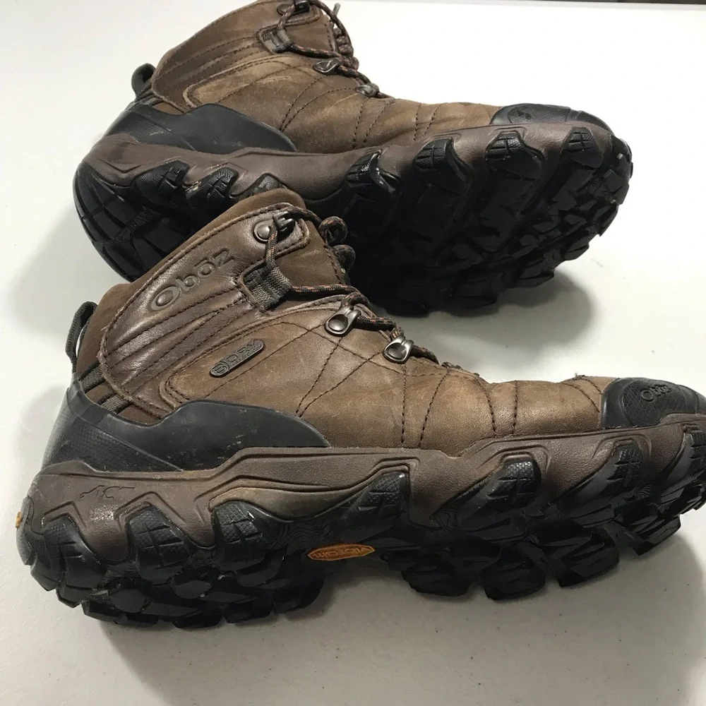 Womens  Brown Hiking Boots  Size 9 Durable Outdoor Trail Shoes SB-